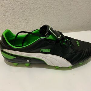 Puma Football Size 14US Esito Soft Ground Black Leather Boots Cleats